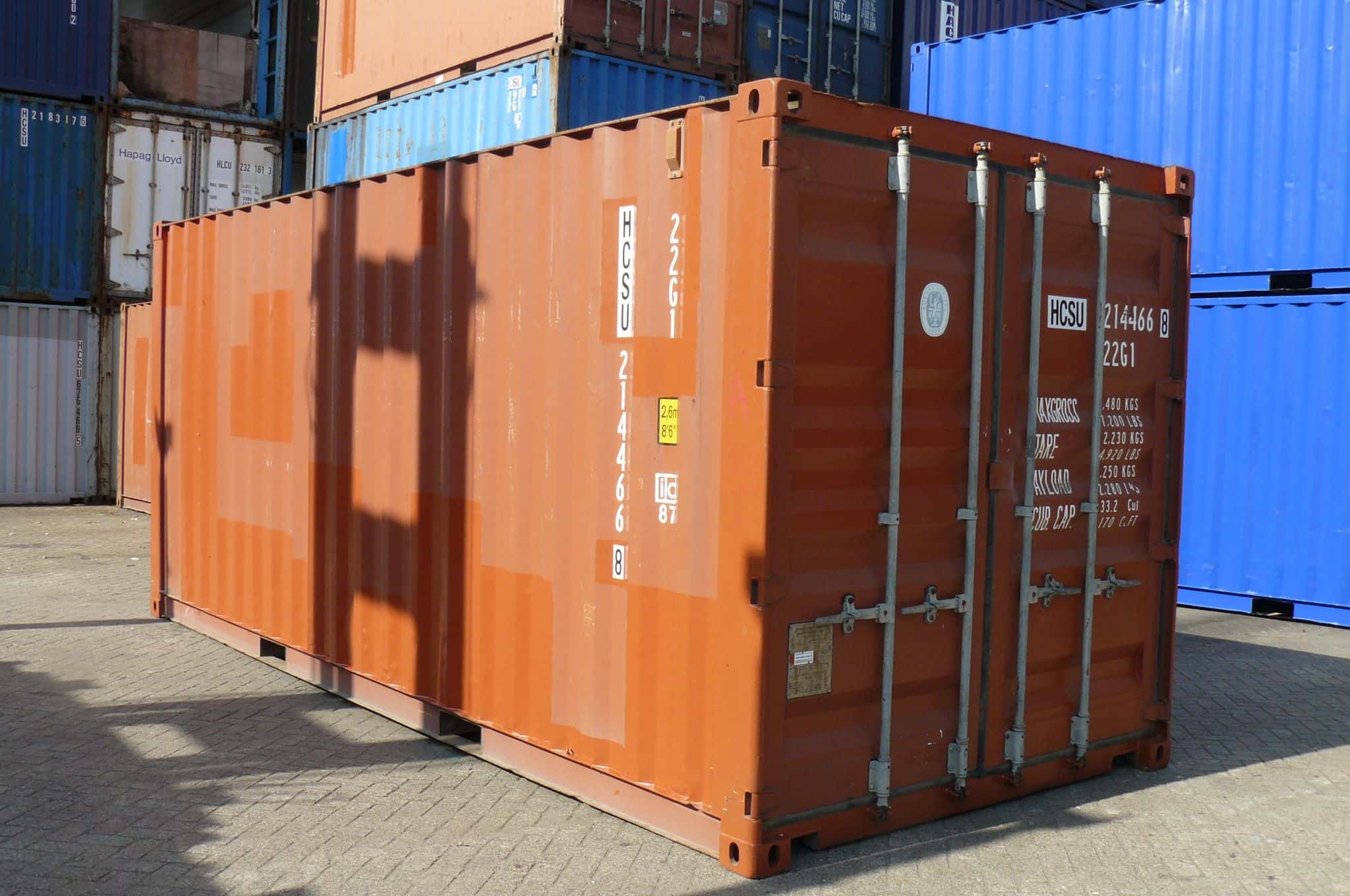 20ft gebruikte containers