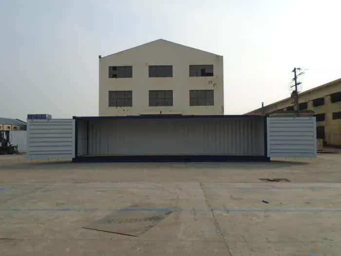 40ft open side container
