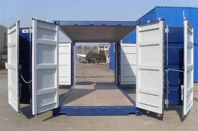 All side open container