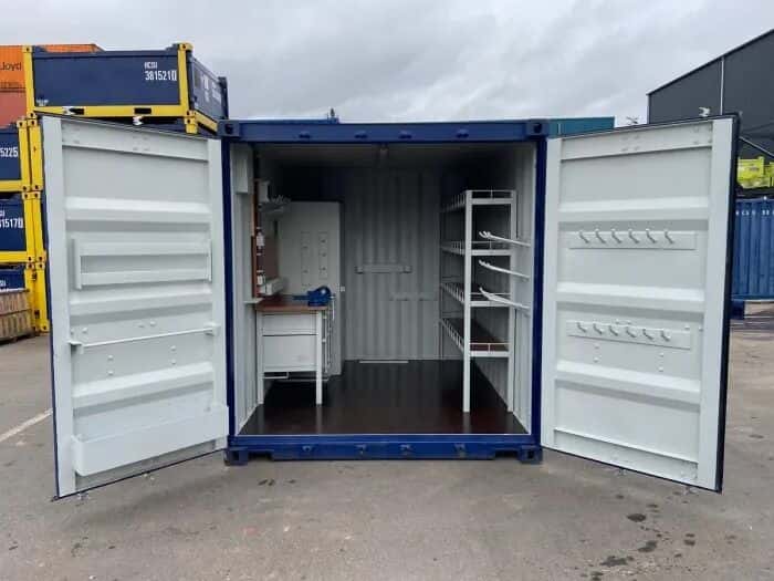 kleine werkplaats container