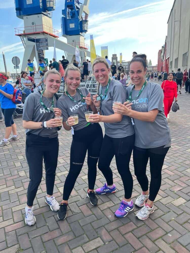 four women who ran the Harbor Run