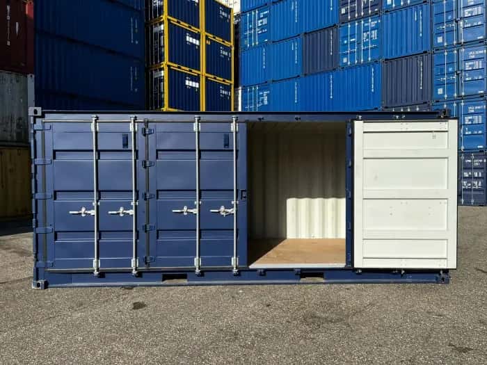Open side container