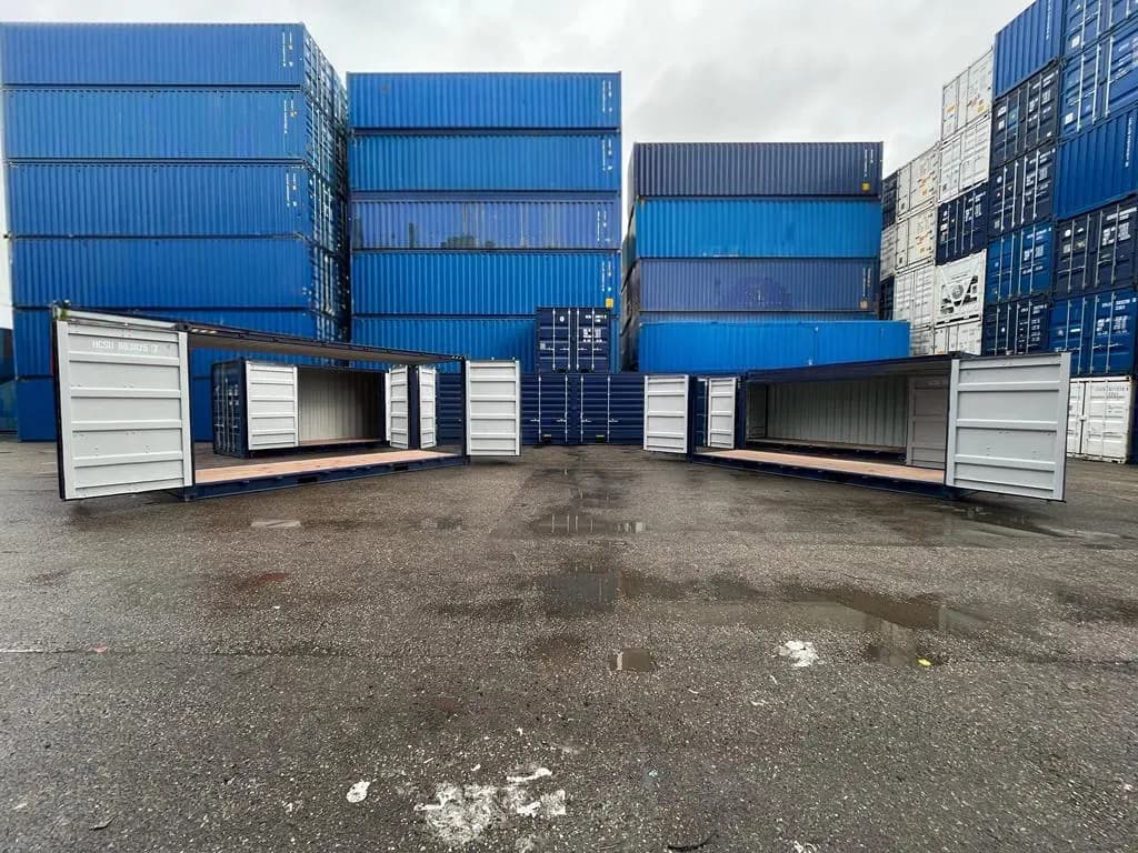 Open side container huren of kopen voor opslag en transport image