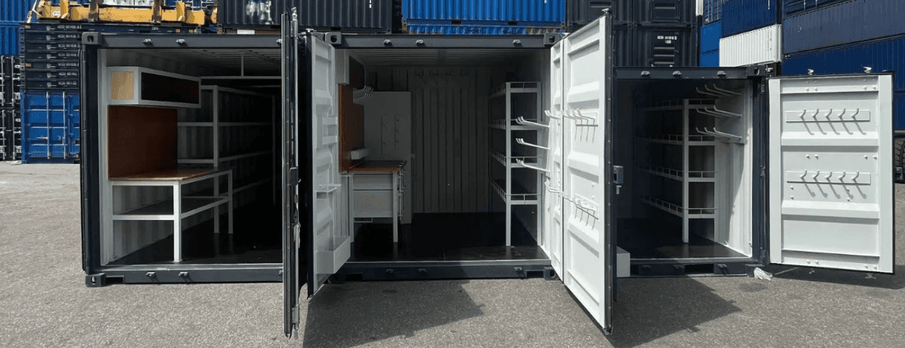 A workshop container on site image