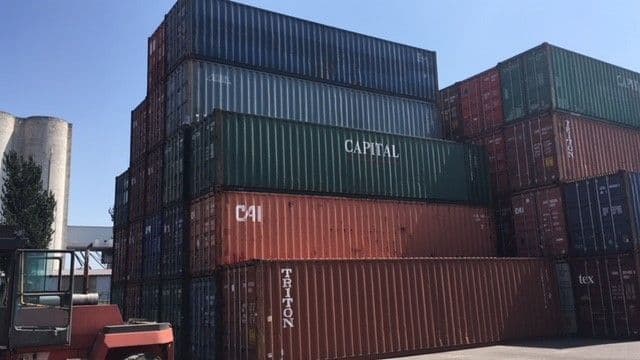 Het gewicht en laadvermogen van een zeecontainer image