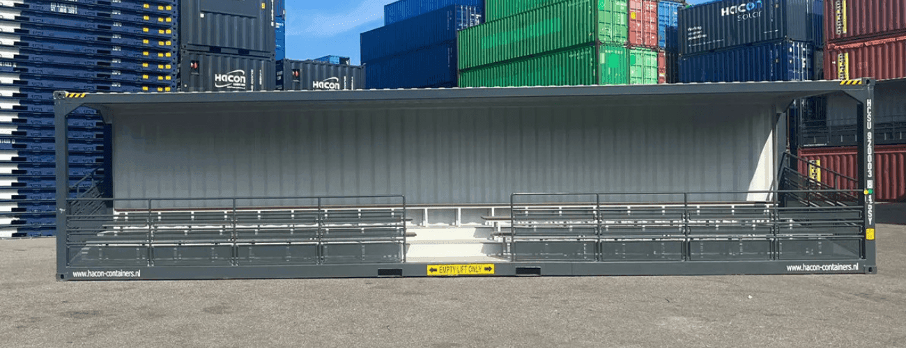 Hacon tribune container: dé oplossing voor tijdelijke zitplaatsen image