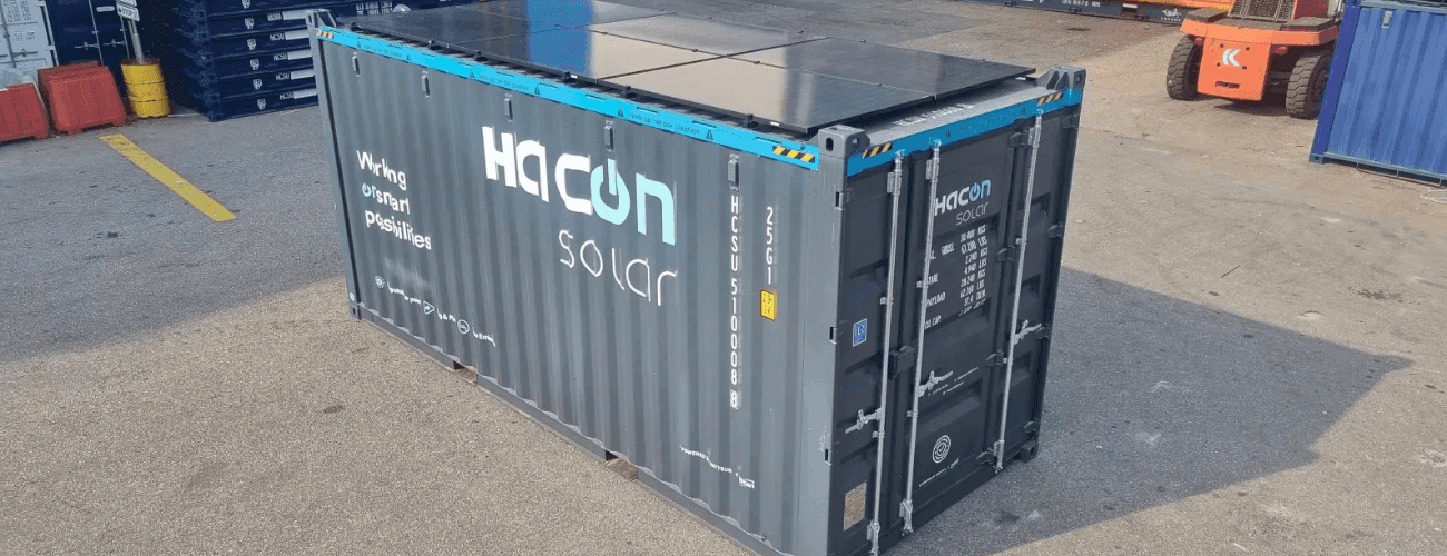 Let the sun work for you: discount on our Hacon Solar containers image
